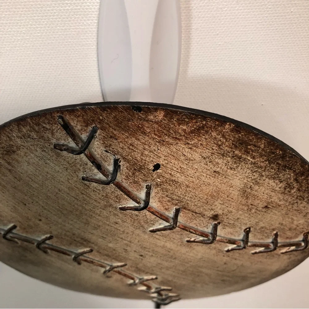 Hobby Lobby Decorative Baseball Theme Metal Wall Hook 960383 FLAW